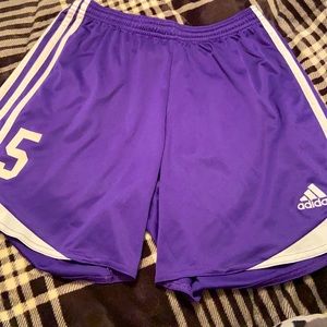 Purple Adidas Short’s. Small. Worn once. Soccer Athletic Shorts. Women’s shorts.